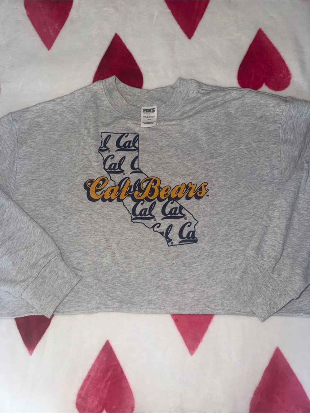 Victoria’s Secret PINK Cal Bears Gray Crewneck Sweatshirt